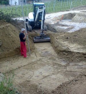 Základové monolity pro vinařství Starý vrch Základové monolity pro vinařství Starý vrch